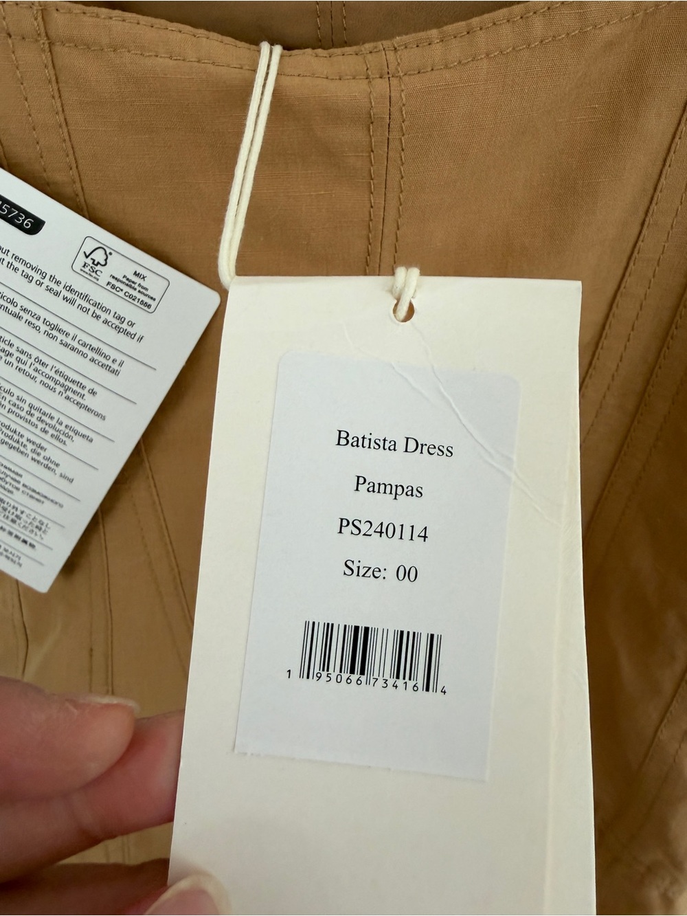 Ulla Johnson Batista Dress new with tags size 00 - Picture 7 of 8